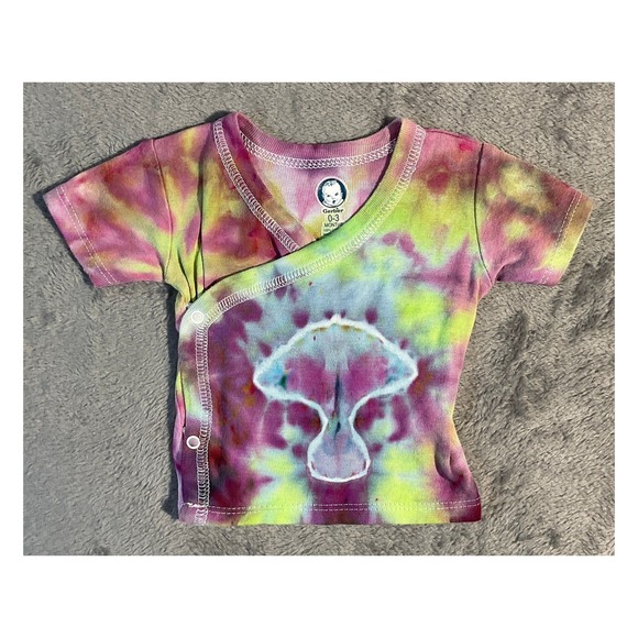 Gerber Other - Gerber Infant Tie-Dye Wrap‎ T-Shirt 0-3M Cotton Multicolor